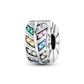 Silver Clasp 925 Sterling Silver CZ Pave Clip Charms Daisy Beads Stopper Safety Chain Fit Original Bangle Bracelet Jewelry Clips