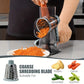 1Set 3 in 1 Rotary Cheese Grater Versatile Manual Vegetable Slicer Peanut Nuts Grinder Cheese Vegetable Shredder Clear JT242