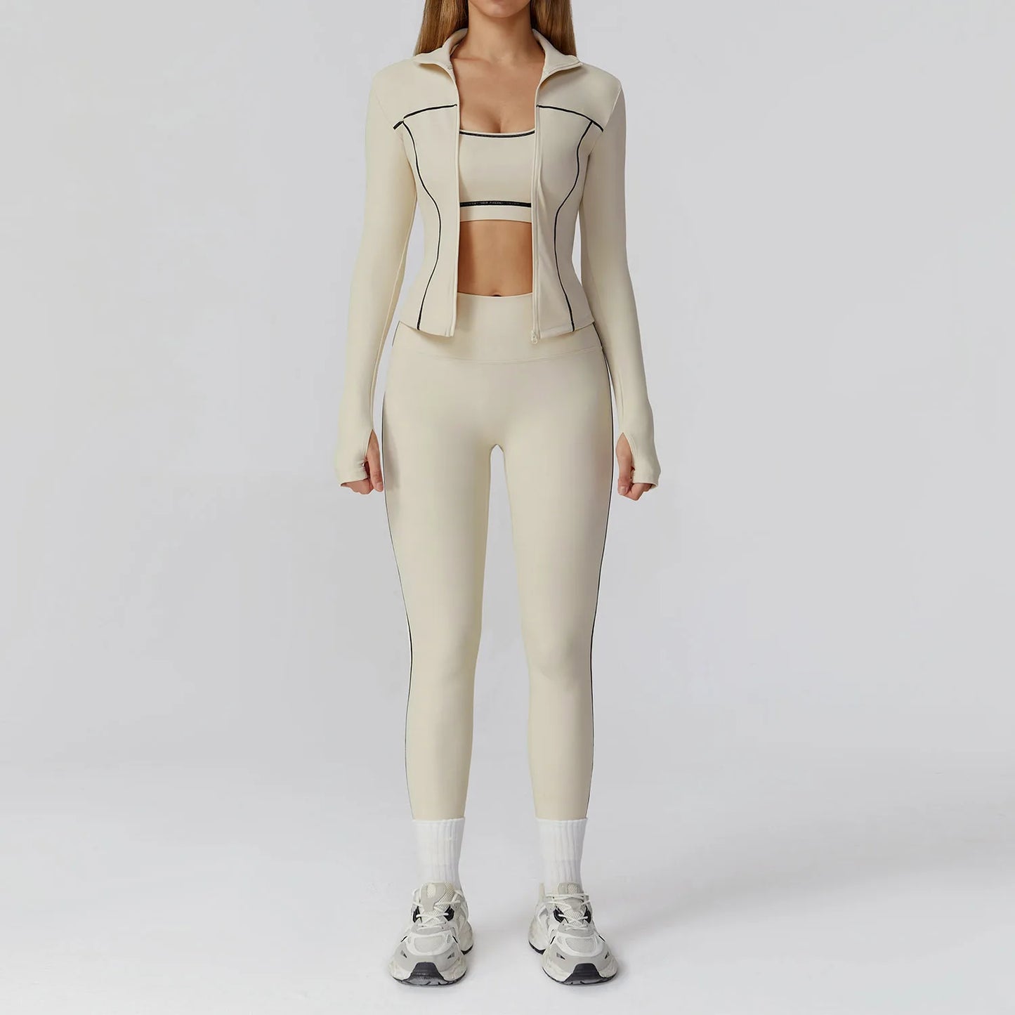 Yoga Clothes Set 2/3PCS Sportswear Gym Outfits Women Sports Set High Waist Leggings Fitness Suit Running Bra Workout Tracksuit