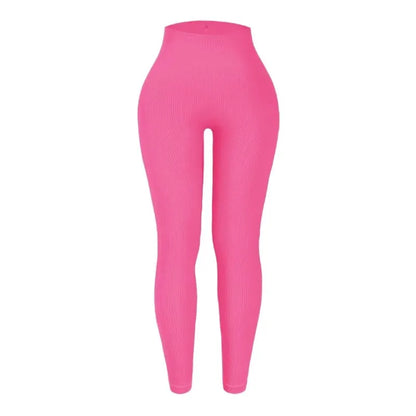 Women's Seamless Knitted Thread yoga Pants High Waisted Sports Leggings Hip Lifting Running Training Slimming and Fashionable