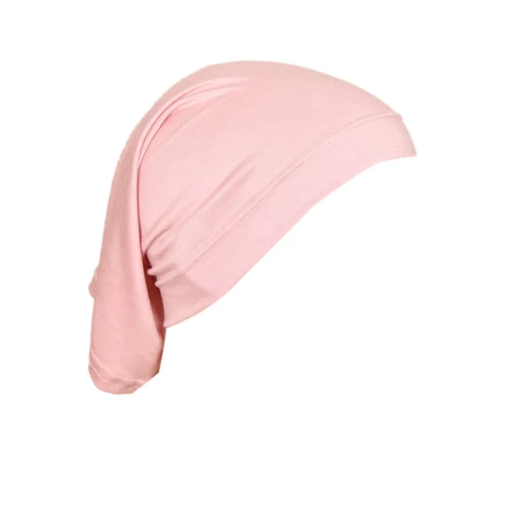 Muslim Underscarf Turban Hijab Ninja Inner Hat Women Chemo Cap Hair Loss Cover Bonnet Instant Bonnet Femme Musulman Headband