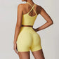 2 Pieces Sportswear Women Yoga Set Gym Clothes Sportswear Yoga Suits Fitness Set Tracksuits Sports Bra Gym High Waist Leggings