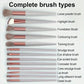 Professional Makeup Brush Set - Soft Fluffy Kabuki & Blending Brushes for Foundation, Powder, Eyeshadow | Beauty Tools Kit