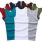 Hot Sale Men's Sleeveless Breathable Fitness Vest Basic Elastic Tank Top Men's Cotton Bodybuilding T-shirt Classic Color Clothes