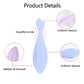Alwafore Face Roller for Face and Eye Face Beauty Roller Tools Gua Sha Face Massage Silicone Face Roller Beauty Skin Care Tool