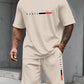 Men's Tracksuit 2 Piece O-neck Short Sleeve Shirt Shorts Set Men's Running Suit Plus Size T shirts Man Clothing Summer T-shirt