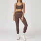 Yoga Suit Women Tracksuit Sports Bra High Waist Legging Shorts Outfit Gym Set Fitness Running Workout Clothes Push Up Sportswear