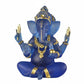 Elephant Deity Statue Statue Colored Glaze Effect Indian Elephant God Idol Resin Elephant Deity Statue Statue High-Quality