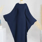 Ramadan Eid Soft Crepe Khimar Batwing Abaya Dubai Islam Muslim Modest African Dresses For Women Kaftan Kebaya Robe Femme Musulma