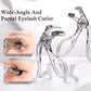 Dual-Type Eyelash Curler with Comb, Wide & Partial Clip Lash Curler Tool, Natural Curl Long-Lasting Eye Makeup Beauty Tool
