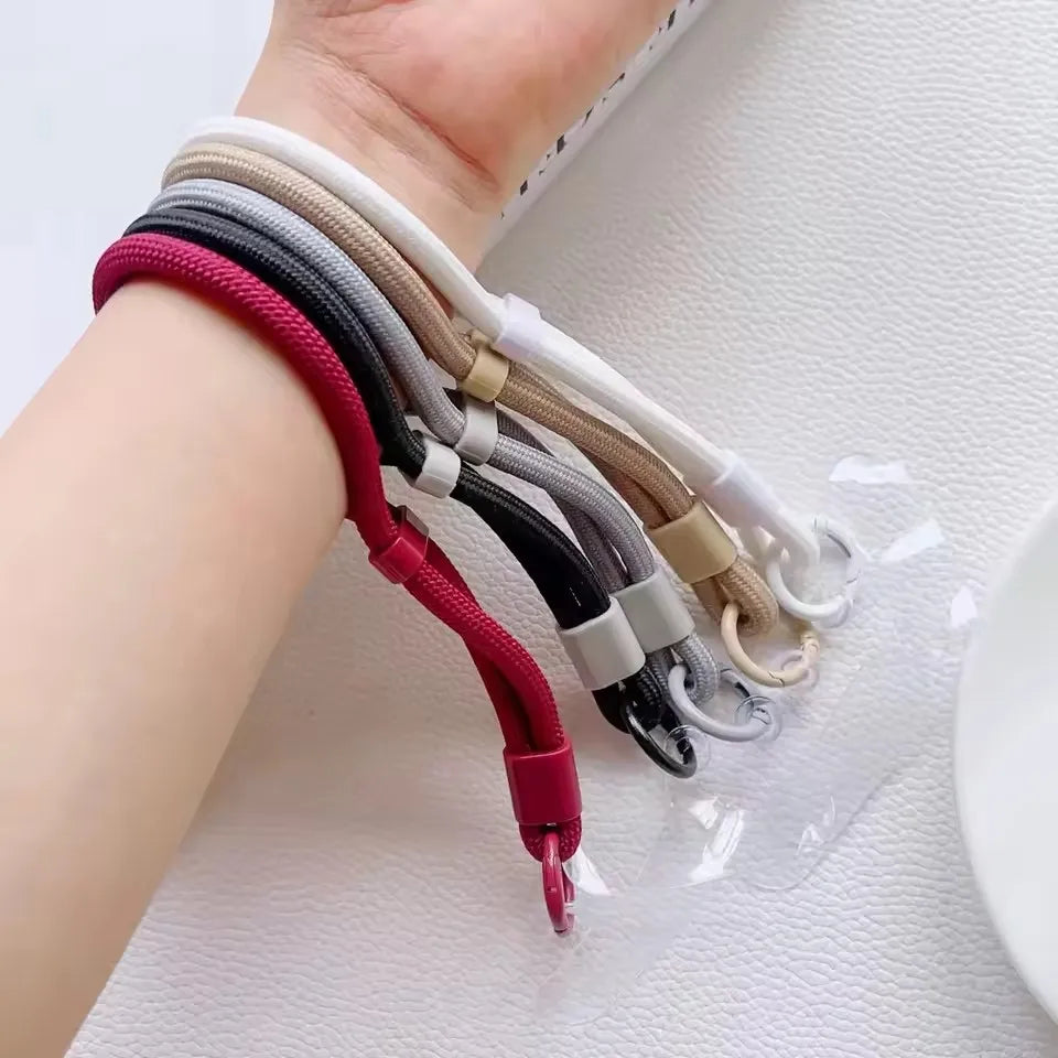 Universal Adjustable Mobile Phone Lanyard Short Wrist Strap with Self-locking Anti-drop Design Durable Polyester Phone Strap