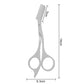 1Pcs Eyebrow Trimming Scissors with Combs Eyebrow Trimmer Kit Stainless Steel Grooming Eyebrow Shaping Scissors Tools