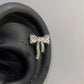 1pcs Quality Shiny Cross Zircon 316L Stainless Steel Ear Bone Nail Y2K Style Silver Color Earring for Women Cochlear Accessories