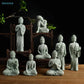 ♥Buddha Statue Set – Sandstone Finish, Various Poses, Zen Home Decor for Meditation & Spiritual Space