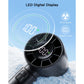 coldSky Handheld Mini Fan 4000mAh Battery Portable Rechargeable Fan with LED Display 5 Speed Turbo Fan for Beach Travel Vacation