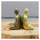 Mini Brass Buddha Statue Pocket Zen Buddha Copper India Thailand Figure Sculpture Home Office Desk Car Decorative Ornament