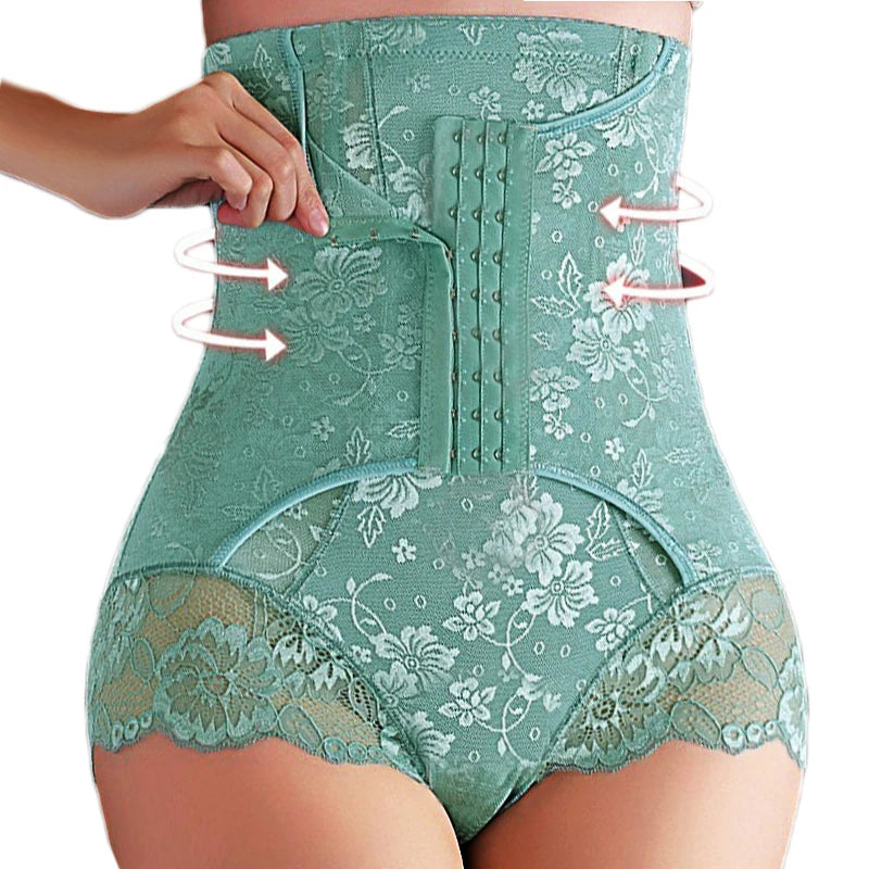 Dimmkof Lace Body Shaper Panties Shapewear Underwear High Waist Tummy Control Body Shaper Underwear Panties Slimming Waist