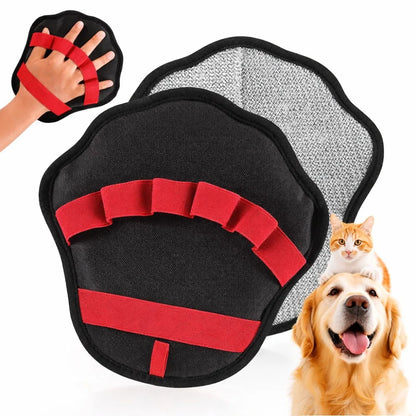 Deshedding Pet Hair Remover Glove Massage Function Effective Grooming Glove Gentle 5 Finger Grooming Mittens Shedding Season