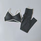 2pcs Sport Sets Women Gym Push Up Yoga Pants Hollow Back Gym Fitness Bras Workout High Waisted Leggings Seamless Tights Set Suit