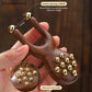 〔San〕Wooden Nose Guasha Massage Tool Brass Bead Handheld Comb Antistatic For Face Nose Eye Relaxation Spot Meridians Acupoint
