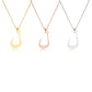 EUEAVAN Arabic Letter Pendant Necklace for Women Men Stainless Steel Arab Initial Alphabet Necklaces Lucky Amulet Muslim Jewelry