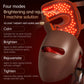 Home Use Red Light Therapy LED 4 Colors Facial Mask Skin Moisturize Rejuvenation Wrinkle Removal Anti Acne Shrink Pores Salon
