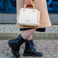 FOXER Split Leather Women Shoulder Bag Elegant Handbag 2025 Autumn Winter Female Large Tote Bag Luxury Design Crossbody Purse