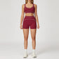 Yoga Suit Women Tracksuit Sports Bra High Waist Legging Shorts Outfit Gym Set Fitness Running Workout Clothes Push Up Sportswear