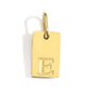 Polished Stainless Steel Square Gold Color Pendant Hang 26 Letters DIY Bracelet Pet Collar Necklace Jewelry Making