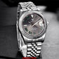 NEW Rose Gold 36mm 39mm Sunburst Grey Dial Dark Green Roman Numbers 200m Waterproof NH35 Automatic Men Watch Sapphire Glass