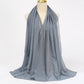 Muslim Chiffon Hijabs For Woman Long Solid Color Head Wrap For Women Shawls Scarves Ladies Muslim Veil Hijab