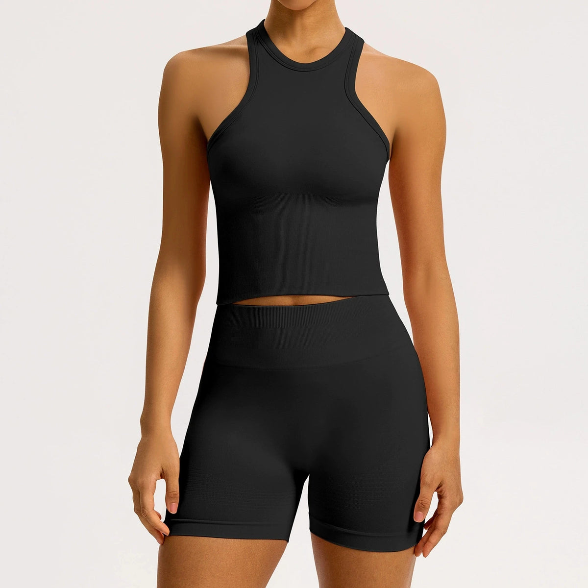 2/3PCS Yoga Set Women Gym Long Sleeve Sports Suits Fitness Bra Crop Top Workout Clothes Female Solid Seamless Legging Sportswear