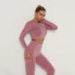Solid Color seamless gym Yoga Set Legging +sport bra+short+long sleeves Tracksuit  Women Gym Suit Comprehensive Training Jogging