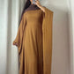 Ramadan Eid Soft Crepe Khimar Batwing Abaya Dubai Islam Muslim Modest African Dresses For Women Kaftan Kebaya Robe Femme Musulma