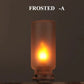 USB Flame Flickering LED Frosted Clear Glass Candle Night Light Simulated Flame for Car Home Room Laptop PC Festival Decoration