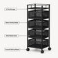 6 Tier Rotating Storage Shelves Rack,Kitchen Vegetable Storage Trolley,Vegetable Fruit Storage Basket Rack,5 Layer Kitchen Rotating Storage Rack,Vegetable Trolley,Potato Storage,Onion Storage