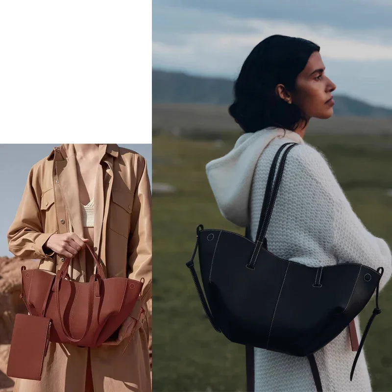 2025 New French-style Design Women's Underarm Wing-shaped Bag - Large Capacity Wing-shaped Handbag for Women Handheld Travel Bag