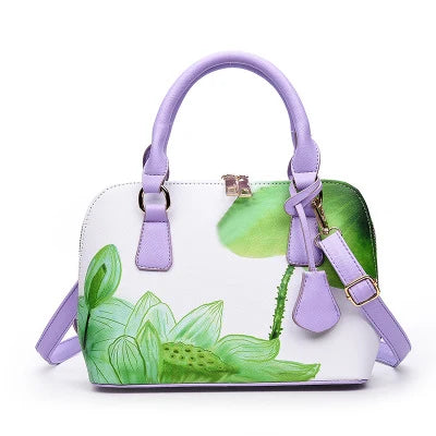 Hisuely Hot Sale Designer Printed Bags for Women Ladies Shopper Bag Shell Elegant Floral Shoulder Handbags