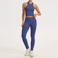 2/3PCS Yoga Set Women Gym Long Sleeve Sports Suits Fitness Bra Crop Top Workout Clothes Female Solid Seamless Legging Sportswear