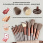 Professional Makeup Brush Set - Soft Fluffy Kabuki & Blending Brushes for Foundation, Powder, Eyeshadow | Beauty Tools Kit