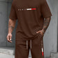 Men's Tracksuit 2 Piece O-neck Short Sleeve Shirt Shorts Set Men's Running Suit Plus Size T shirts Man Clothing Summer T-shirt