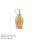 EMANCO Fashion Marine Animals Charms Shell Fish Tail Hippocampus Japonicus Stainless Steel Pendants for Jewelry Making Bulk