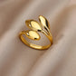 316L Stainless Steel Rings for Women Gold Color Never Fade Luxury Classic rings wedding couple rings Jewelry Free Shipping