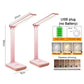 USB Desk Lamp 3 Levels Dimmable Touch Night Light USB Rechargeable Eye Protection Foldable Table Lamp For Bedroom Bedside Desk