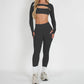 2/3PCS NoLogo Seamless DVision Yoga Set Women Workout Scrunch Leggings Strappy Sports Bra Fitness Gym Shorts Workout Suits XP65