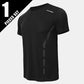 1/4 Pcs Men's Summer Fashion Printing Quick-drying Short-sleeved Youth Leisure Sports Fitness Breathable Top Middle-aged Loose T