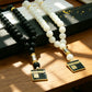 Imitation Agate Kaaba‑themed 33‑Bead 10mm Prayer Bead Gift Set, Portable Travel Hand‑Held Counting & Decorative Kit