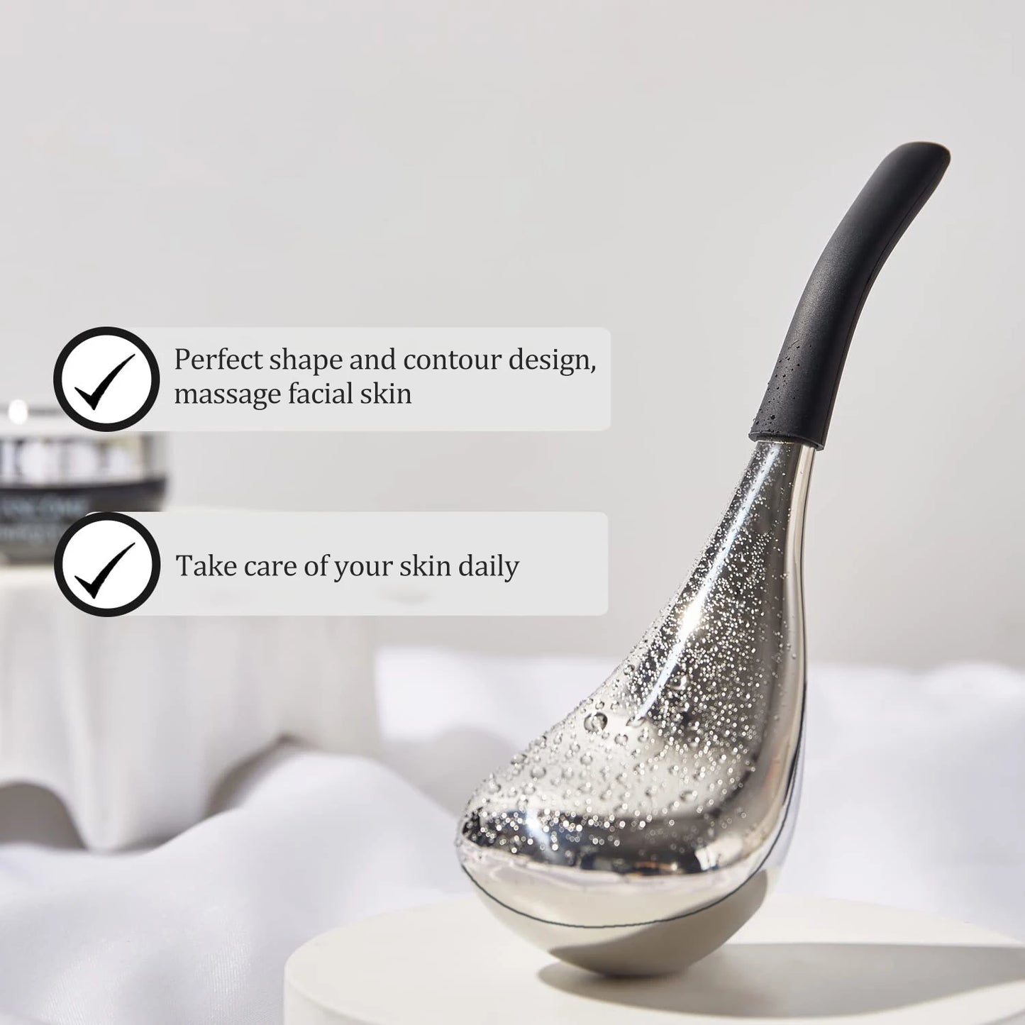 Face Massage Stick Ice Hockey, Cosmetologist's Auxiliary Massage Tools, Facial Mask Massager, Ice Roller Cooling Massage Tools