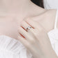 925 Sterling Silver Ring Simple Generous Zircon luxury High Quality For Women Rings Wedding Fine Jewelry Accessories Party Gift