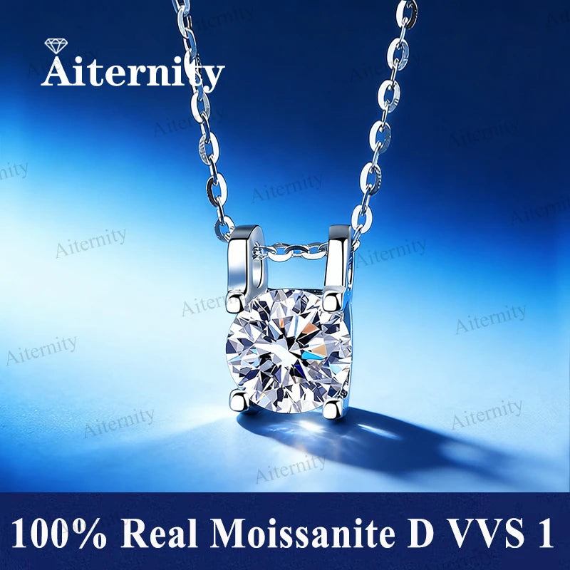 Promotion of Multiple 1.0 Carat Moissanite Windmill Pendants, Luxury Wedding 925 Sterling Silver Jewelry, Bride Diamond Necklace